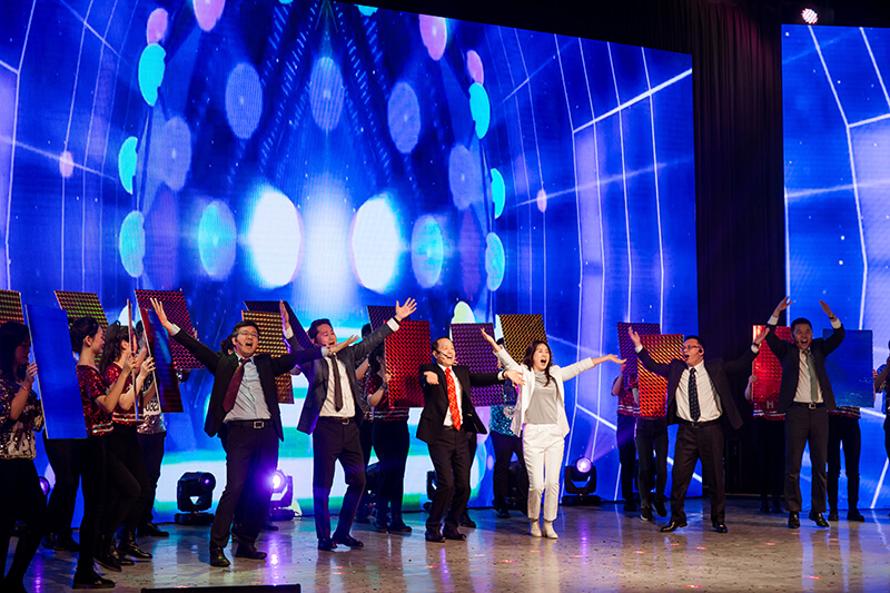 歡欣鼓舞迎新春,滿懷豪情攀高峰 | 聯(lián)橋集團(tuán)2020迎新春聯(lián)歡晚會(huì)激情開演(圖45)
