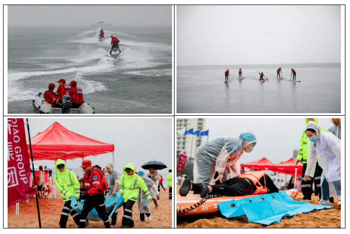 威海高區(qū)聯(lián)信救援隊(duì)成立儀式暨威海國(guó)際海水浴場(chǎng)應(yīng)急救援演練成功舉行(圖5) 威海高區(qū)聯(lián)信救援隊(duì)成立儀式暨威海國(guó)際海水浴場(chǎng)應(yīng)急救援演練成功舉行(圖5)